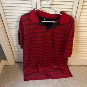 Red adidas golf polo 2xl